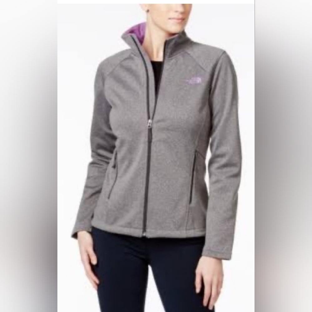 North Face Women's Canyonwall Windwall Jacket TNF SmallGrey Heather/Lilac